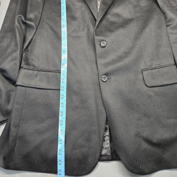 Jos A Bank 100% Cashmere Executive Blazer Men’s 44 Long Black 2 Button - Picture 15 of 16